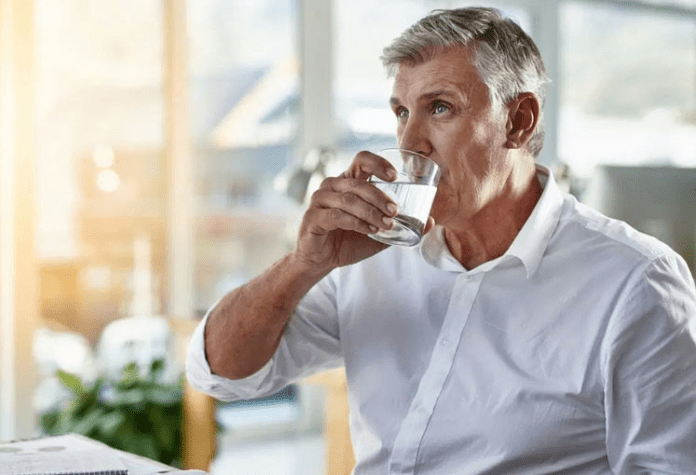 How can water help treat erectile dysfunction in males?