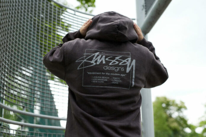 Stussy Hoodie and leather pants